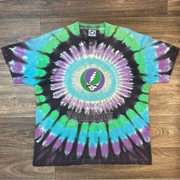 1990 Grateful Dead 25th Anniversary LiquidBlue Single Stitch Made In USA